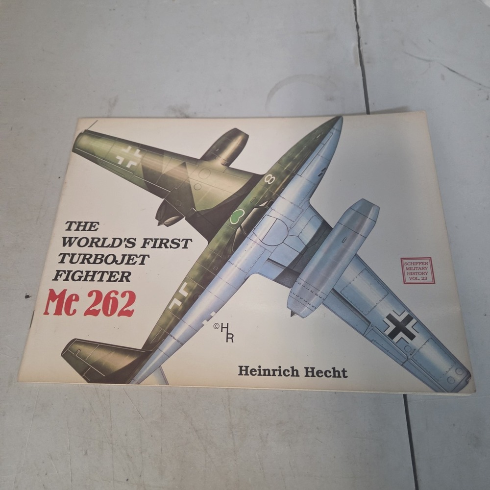 TURBOJET FIGHTER ME 262 HEINRICH HECHT ILLUST SHIFFER MILITARY HISTORY 2 PCS